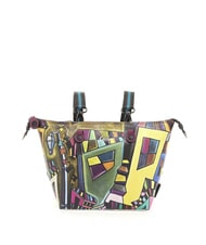 GABS G3 PLUS LARGE MULTICOLOR Bolsa de compras plana transformable mural geométrico - Bolsos Mujer - 7