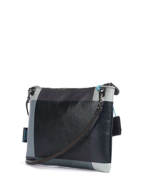 BEYONCE POP M Bolso de mano de piel con bandolera geométrico negro - Bolsos Mujer