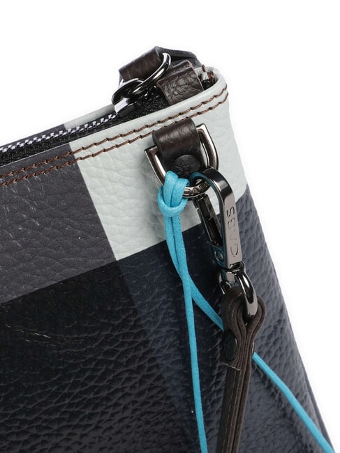 BEYONCE POP M Bolso de mano de piel con bandolera geométrico negro - Bolsos Mujer