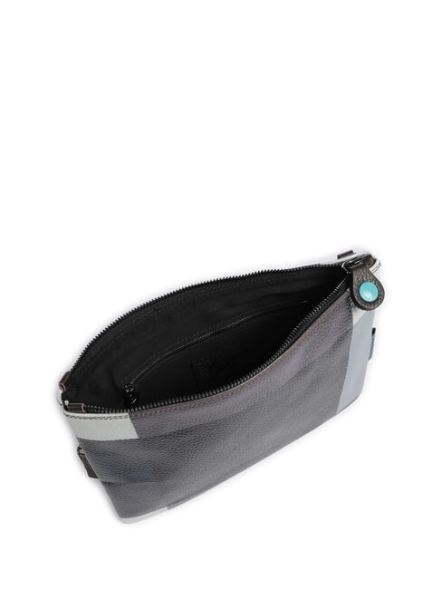 BEYONCE POP M Bolso de mano de piel con bandolera geométrico negro - Bolsos Mujer