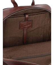 THE BRIDGE ALBERTO Mochila para portátil de 13", en piel Marrón / Paladio - Mochilas para portátil - 3