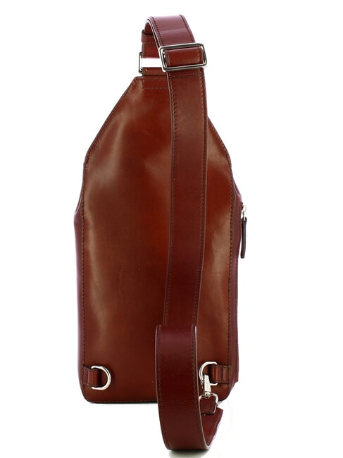 ALBERTO Bolso de piel de un solo hombro Marrón / Paladio - Bandoleras Hombre