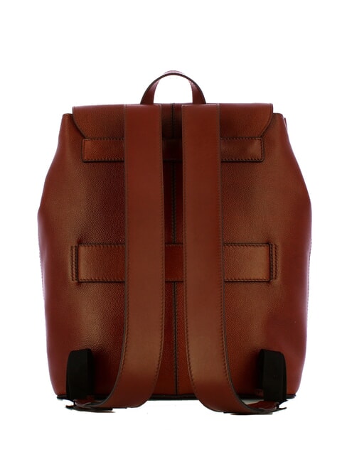 BIAGIO  Mochila para PC de 13", en cuero marrón 14/rutenio paladio - Mochilas para portátil