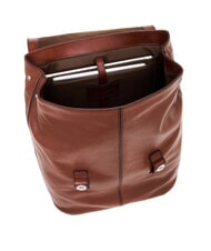 THE BRIDGE BIAGIO  Mochila para PC de 13", en cuero marrón 14/rutenio paladio - Mochilas para portátil - 4