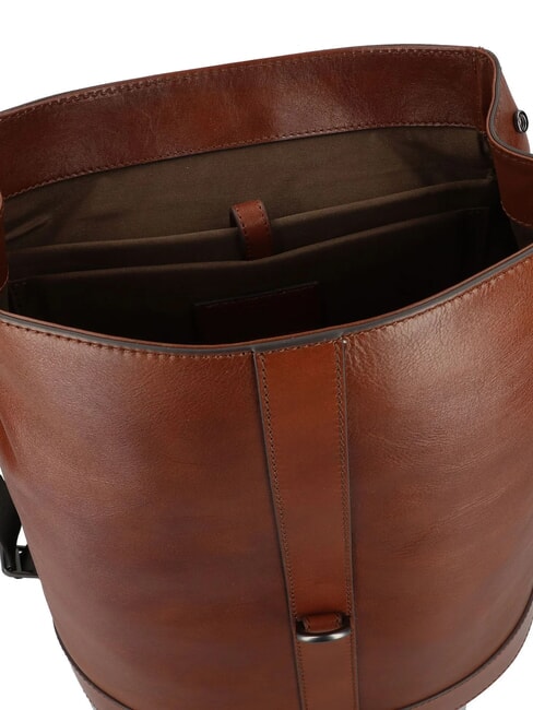 GIACOMO Mochila para portátil de 13", en piel Marrón / Rutenio - Mochilas para portátil