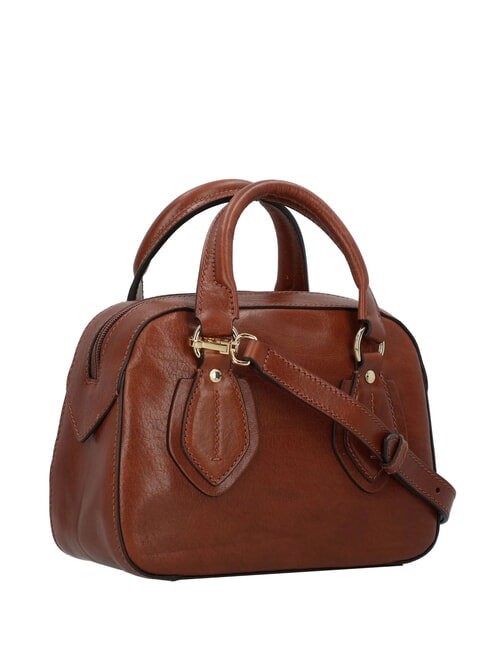 DAPHNE Bolso de hombro de piel BROWN - Bolsos Mujer