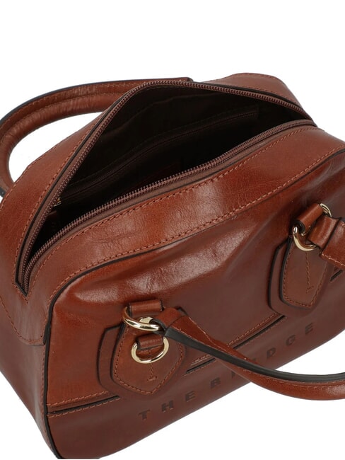 DAPHNE Bolso de hombro de piel BROWN - Bolsos Mujer