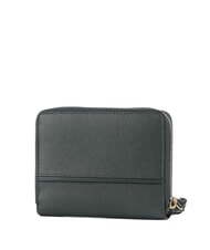 THE BRIDGE DOMITILLA Cartera mediana de piel con cremallera malaquita de color dorado - Carteras Mujer - 2