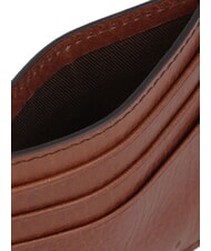 THE BRIDGE ETTORE Tarjetero plano de cuero Marrón / Rutenio - Carteras Hombre - 3