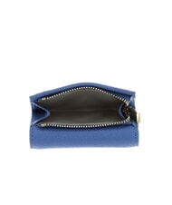 COCCINELLE METALLIC SOFT Cartera de piel granulada azul - Carteras Mujer - 3
