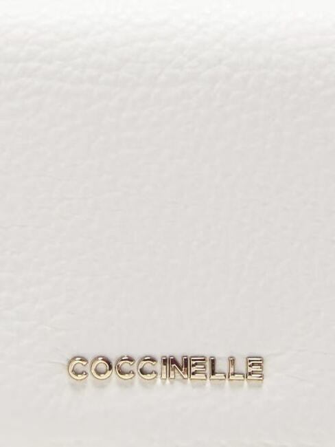 METALLIC SOFT Cartera pequeña de piel blanco - Carteras Mujer