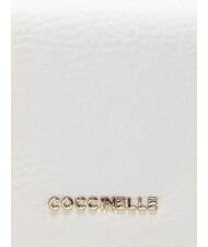 COCCINELLE METALLIC SOFT Cartera pequeña de piel blanco - Carteras Mujer - 3