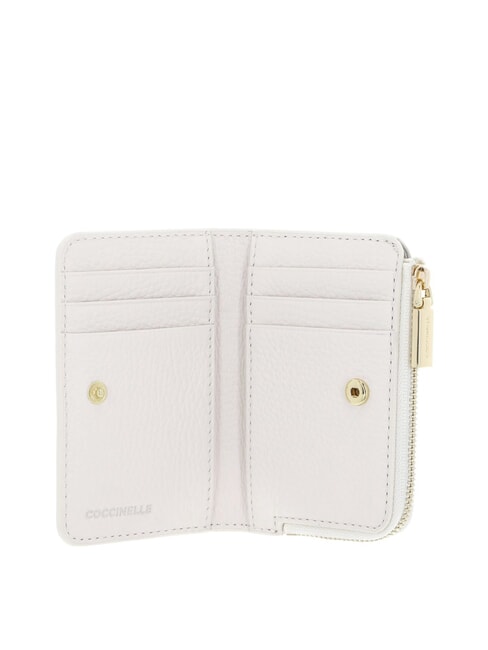 METALLIC SOFT Tarjetero de piel blanco - Carteras Mujer