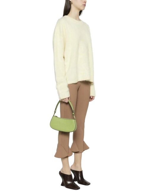 MERVEILLE Bolso bandolera en piel texturizada guacamole - Bolsos Mujer