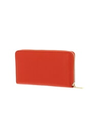 COCCINELLE METALLIC SOFT Cartera de piel texturizada con cremallera gazpacho - Carteras Mujer - 4