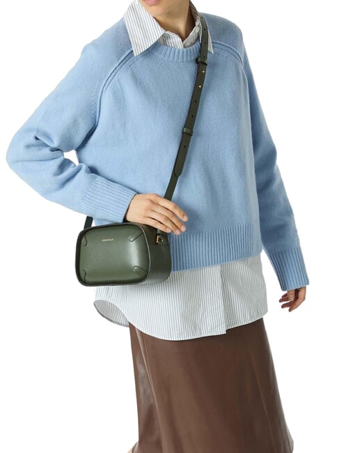 MALETA CALF Mini bolso bandolera, en piel. algas - Bolsos Mujer