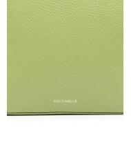 COCCINELLE TEBE Bolso pequeño de piel con textura guacamole - Bolsos Mujer - 3