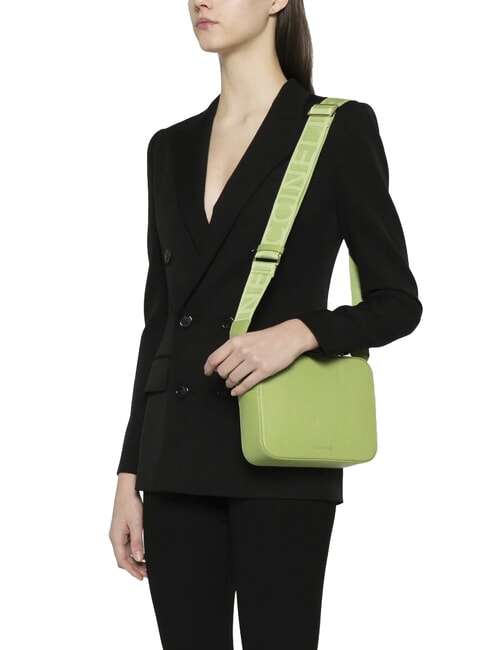 TEBE Bolso pequeño de piel con textura guacamole - Bolsos Mujer