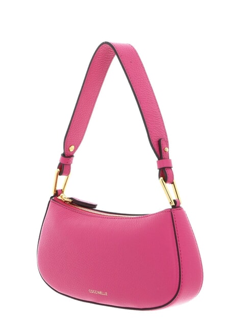 MERVEILLE Bolso bandolera en piel texturizada nueva fucsia - Bolsos Mujer