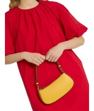 COCCINELLE MERVEILLE Bolso bandolera en piel texturizada soleado - Bolsos Mujer - 5