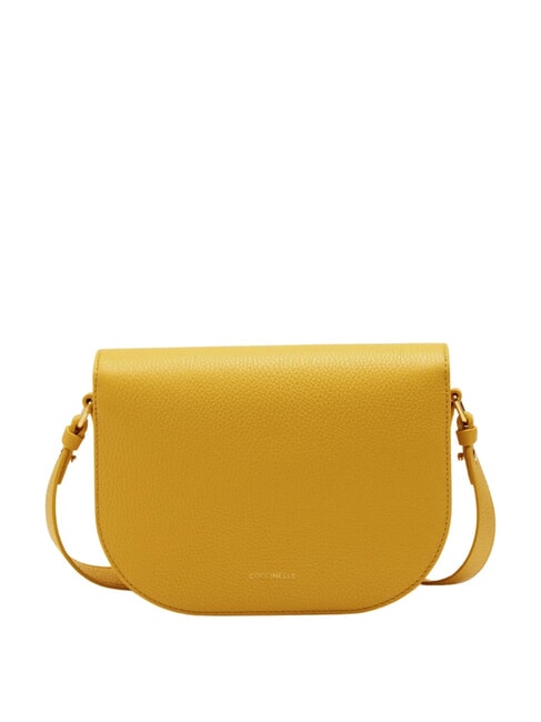 DEW Bolso bandolera de piel martillada soleado - Bolsos Mujer