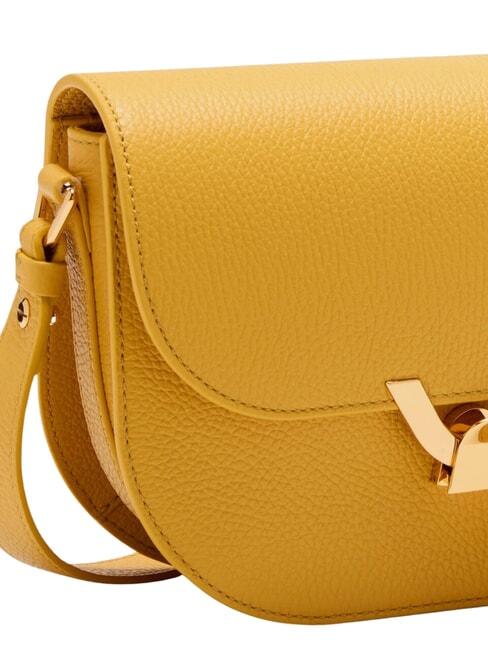 DEW Bolso bandolera de piel martillada soleado - Bolsos Mujer