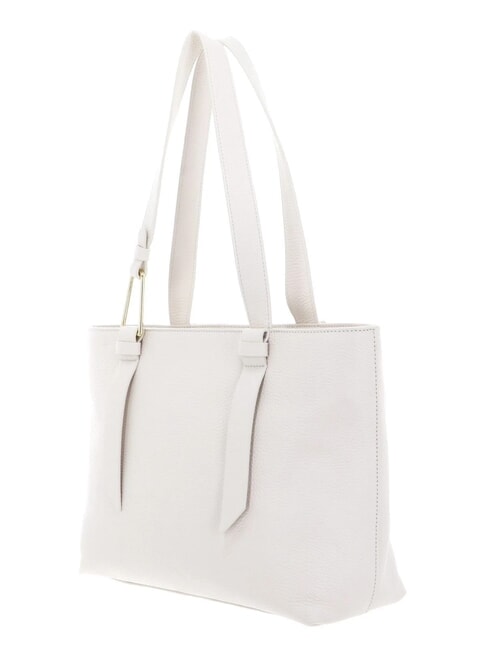 MALORY  Bolso shopping de piel blanco - Bolsos Mujer