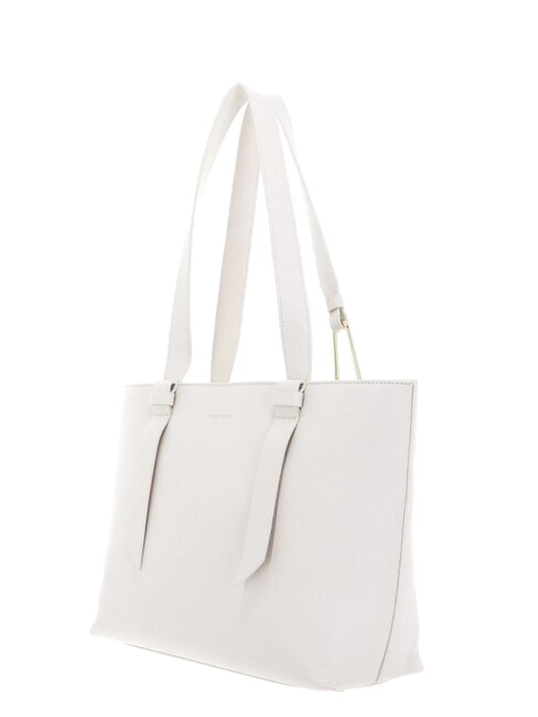 MALORY  Bolso shopping de piel blanco - Bolsos Mujer