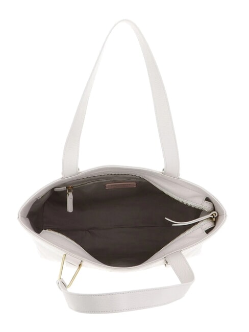 MALORY  Bolso shopping de piel blanco - Bolsos Mujer