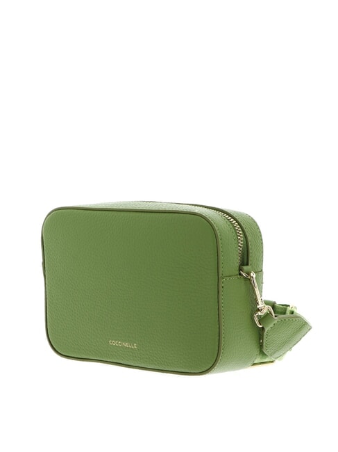TEBE Bolso bandolera en piel texturizada guacamole - Bolsos Mujer