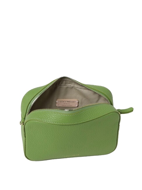 TEBE Bolso bandolera en piel texturizada guacamole - Bolsos Mujer