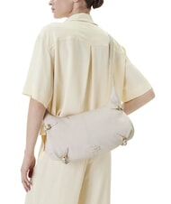 COCCINELLE ABIGAIL Bolso de hombro de piel martillada blanco - Bolsos Mujer - 5