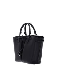 COCCINELLE FLORES Bolso tote peque&ntilde;o de piel martillada negro - Bolsos Mujer - 2