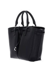 COCCINELLE FLORES Bolso tote mediano de piel martillada negro - Bolsos Mujer - 2