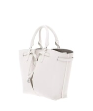 COCCINELLE FLORES Bolso tote peque&ntilde;o de piel martillada blanco - Bolsos Mujer - 2