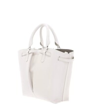 COCCINELLE FLORES Bolso tote peque&ntilde;o de piel martillada blanco - Bolsos Mujer - 5