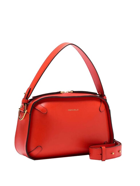 CAMPIONARIO - MALETA CALF COC Bolso bandolera de piel con bandolera gazpacho - Bolsos Mujer