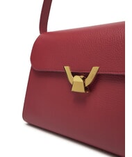 COCCINELLE DEW Bolso de hombro mediano en piel martillada sangría - Bolsos Mujer - 3