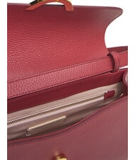 COCCINELLE DEW Bolso de hombro mediano en piel martillada sangría - Bolsos Mujer - 4