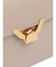 COCCINELLE DEW Bolso de hombro mediano en piel martillada rosetas - Bolsos Mujer - 3