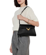 COCCINELLE DEW Bolso de hombro mediano en piel martillada negro - Bolsos Mujer - 5