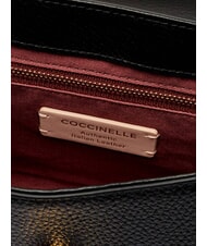 COCCINELLE DEW Bolso de hombro mediano en piel martillada negro - Bolsos Mujer - 7