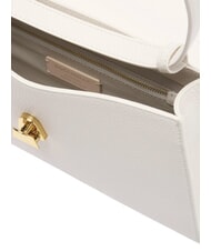 COCCINELLE DEW Bolso de hombro mediano en piel martillada blanco - Bolsos Mujer - 5