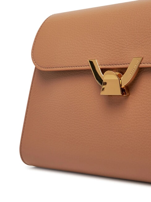 DEW Bolso de hombro mediano en piel martillada batería - Bolsos Mujer