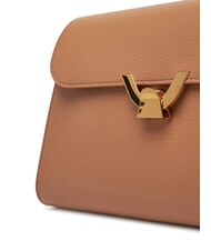 COCCINELLE DEW Bolso de hombro mediano en piel martillada batería - Bolsos Mujer - 3