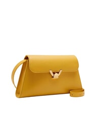 COCCINELLE DEW Bolso de hombro mediano en piel martillada soleado - Bolsos Mujer - 2