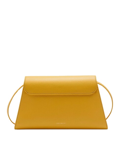 DEW Bolso de hombro mediano en piel martillada soleado - Bolsos Mujer