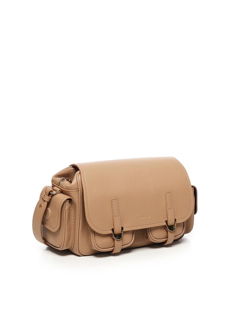 CAMPUS Bolso de hombro de piel martillada bater&iacute;a - Bolsos Mujer