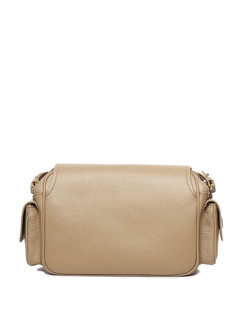 CAMPUS Bolso de hombro de piel martillada bater&iacute;a - Bolsos Mujer