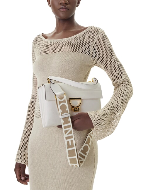 ARLETTIS SIGNATURE Bolso de piel con bandolera con logo blanco - Bolsos Mujer